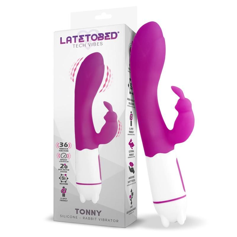 Tonny USB Vibrator G Spot 36 Functions Silicone Purple Tonny USB Vibrator G Spot 36 Functions Silicone Purple