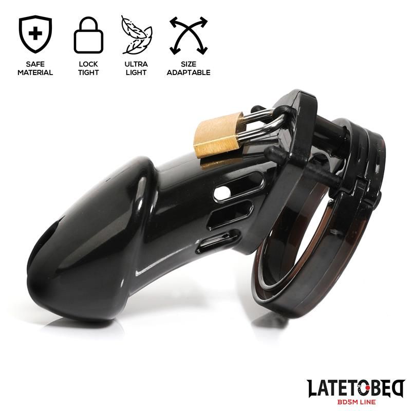 Chastity Penis Cage Long Black Chastity Penis Cage Long Black