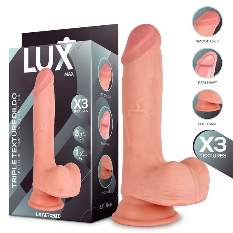 Max Triple Density Dildo with Balls 8.2 Max Triple Density Dildo with Balls 8.2
