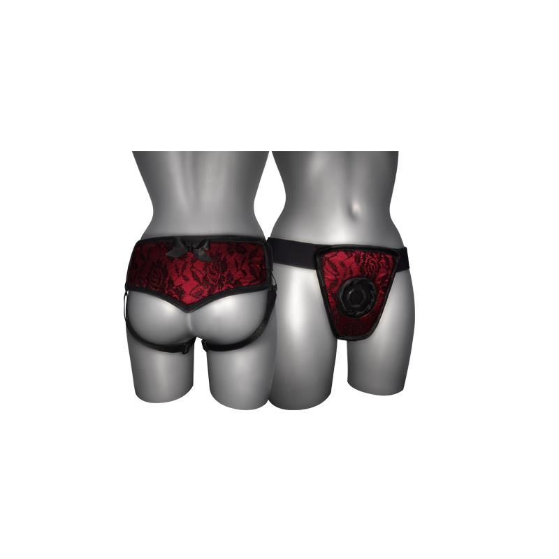 Strap On de Luxe Red With Back S - XL Strap On de Luxe Red With Back S - XL