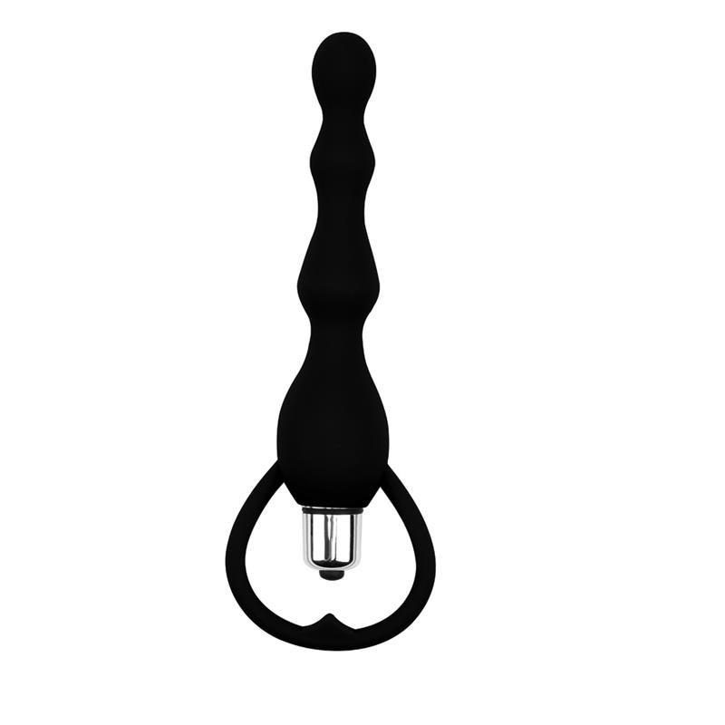 Anal Chain Tail Power Silicone Black Anal Chain Tail Power Silicone Black