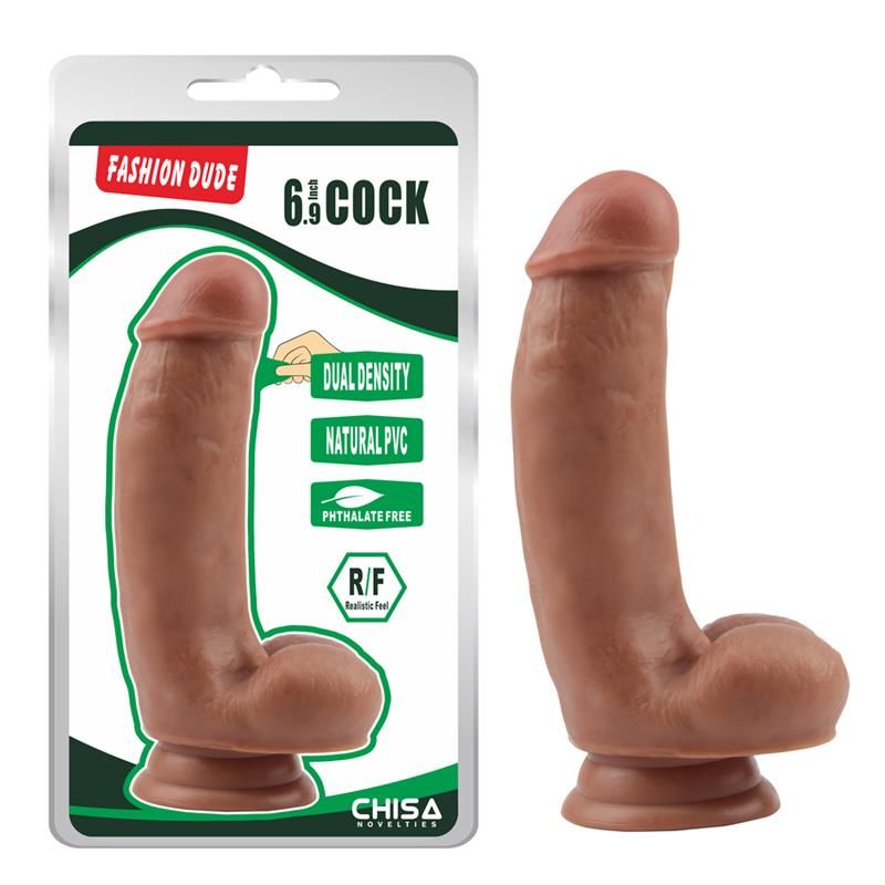 Dildo Dual Density Fashion Dude 6.9 Tan Dildo Dual Density Fashion Dude 6.9 Tan