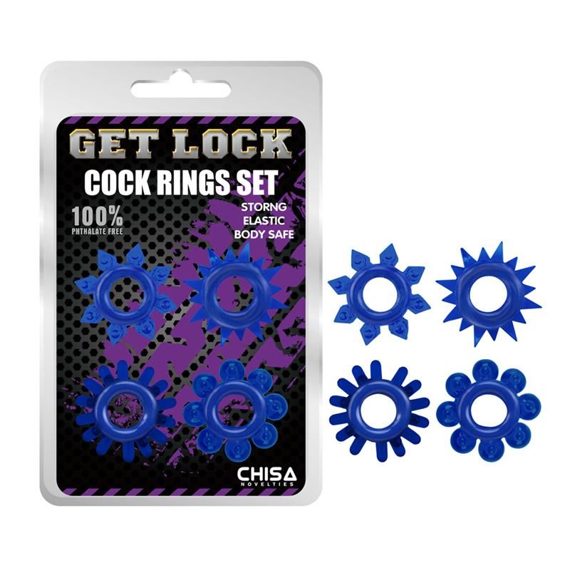 Cock Rings Set-blue Cock Rings Set-blue