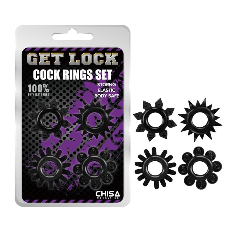 Cock Rings Set-black Cock Rings Set-black