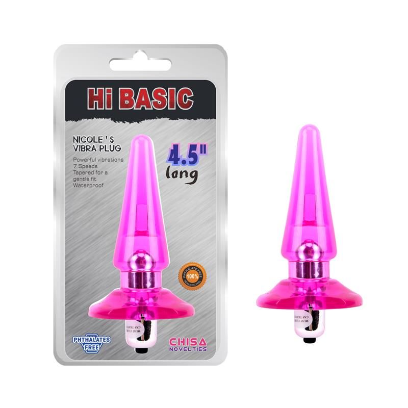 Vibrating Butt Plug Nicoles 2.5 x 3.2 cm Pink Vibrating Butt Plug Nicoles 2.5 x 3.2 cm Pink