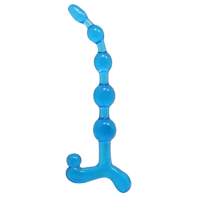 Bendy Twist Anal Beads Blue Bendy Twist Anal Beads Blue