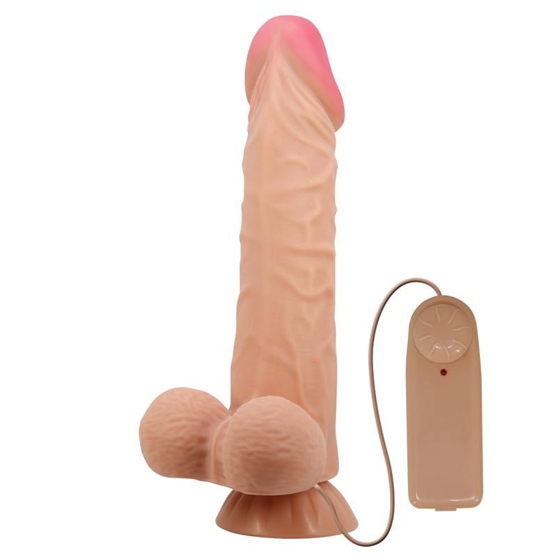 Sliding Skin Vibrating Dildo with Remote Control 24 cm Sliding Skin Vibrating Dildo with Remote Control 24 cm