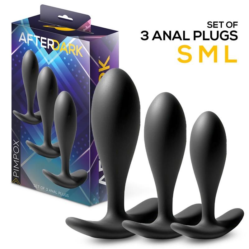 Pimpox Set of 3 Anal Plugs Pimpox Set of 3 Anal Plugs