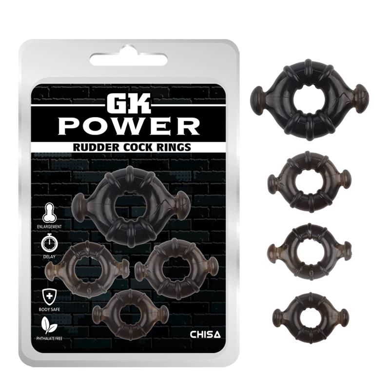 Rudder Cock Rings Black Rudder Cock Rings Black