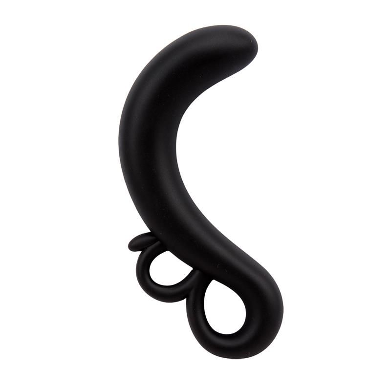 Two-Finger G-Spot Plug Silicone Black Two-Finger G-Spot Plug Silicone Black