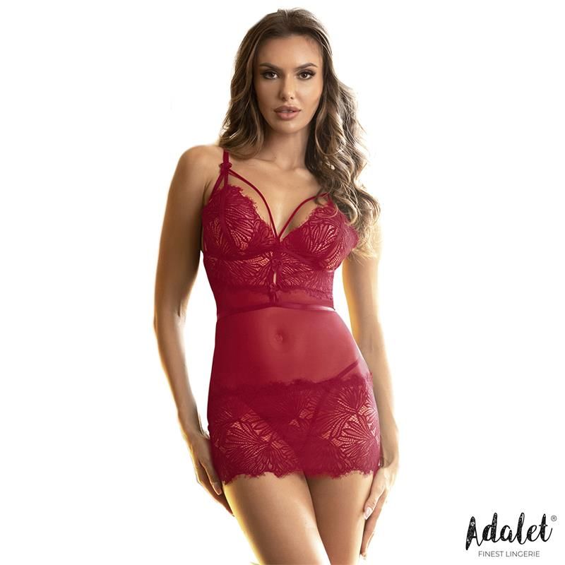 Zoe Open Back Babydoll and Thong Red - Taglia S/M Zoe Open Back Babydoll and Thong Red - Taglia S/M