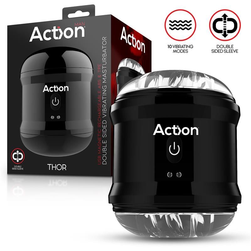 Thor Double Sided Vibrating Masturbator Thor Double Sided Vibrating Masturbator
