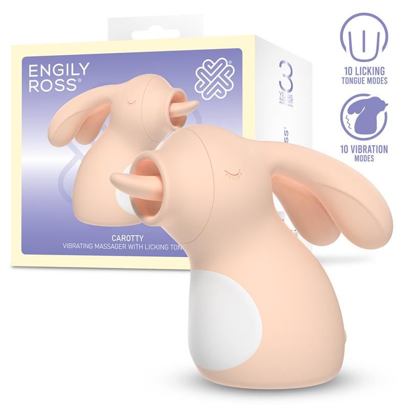 Carotty Massager with Vibration and Licking Tongue Carotty Massager with Vibration and Licking Tongue