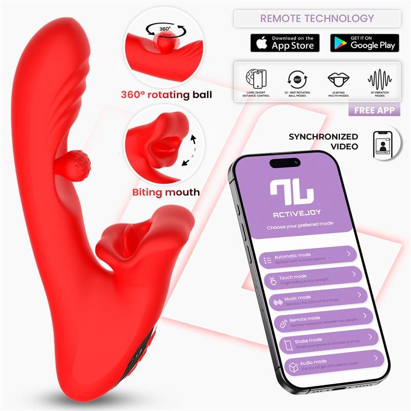 Franky Biting and Rotating Ball Vibrator with App Franky Biting and Rotating Ball Vibrator with App