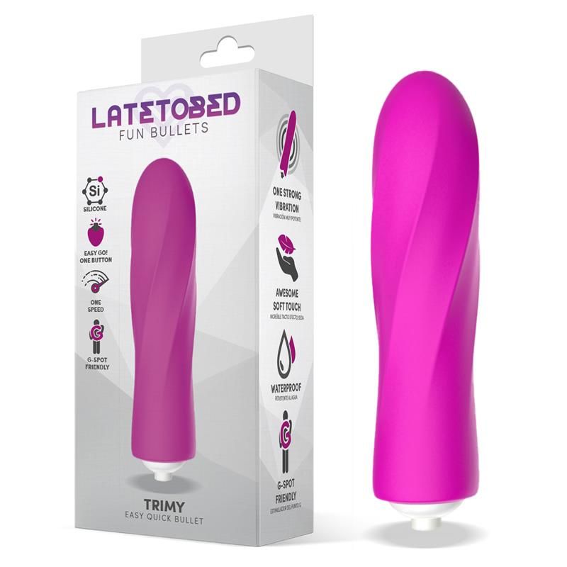 Trimy Easy Quick Vibrating Bullet Silicone Pink Trimy Easy Quick Vibrating Bullet Silicone Pink