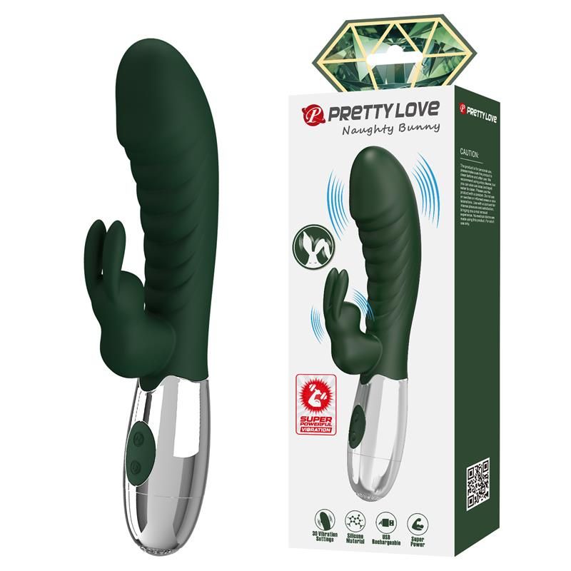 Naughty Bunny Vibe 30 Functions Green Naughty Bunny Vibe 30 Functions Green