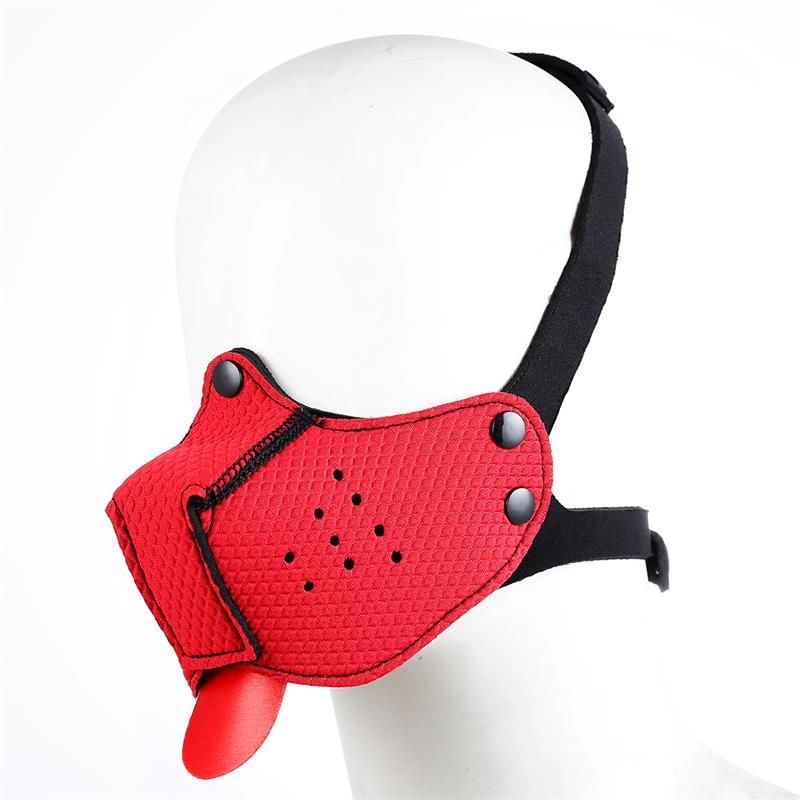 Neoprene Puppy Face Mask Red Neoprene Puppy Face Mask Red