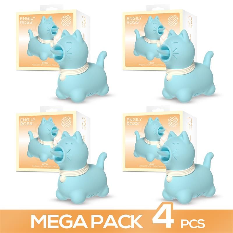 Pack of 4 Meow Massager with Licking Tongue Pack of 4 Meow Massager with Licking Tongue