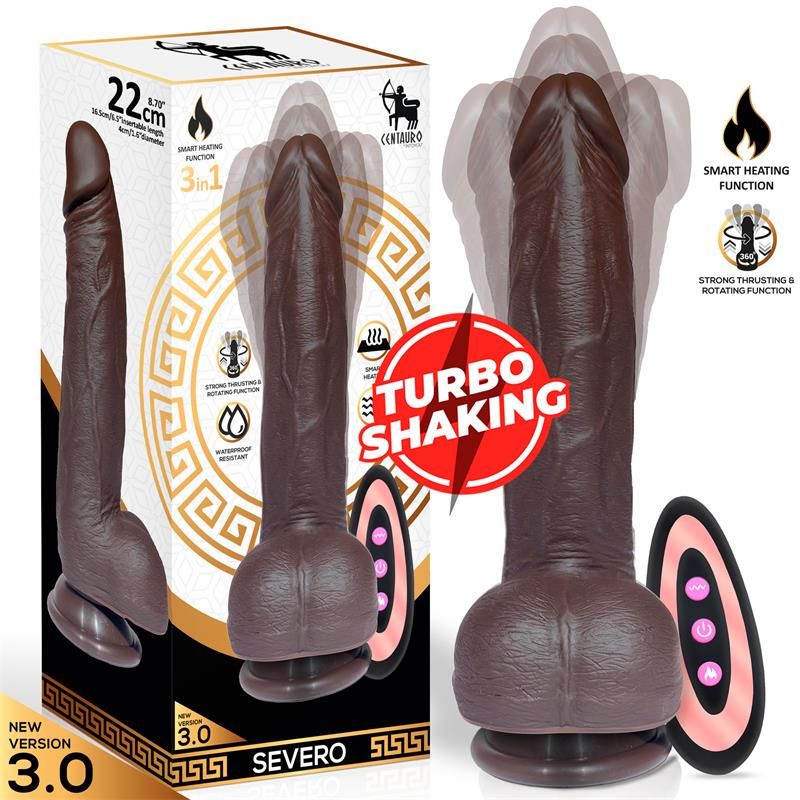 Severo Realistic Turbo Shaking Dildo Thrusting, 360? Rotation Remote Control Heat Effect Severo Realistic Turbo Shaking Dildo Thrusting, 360? Rotation Remote Control Heat Effect