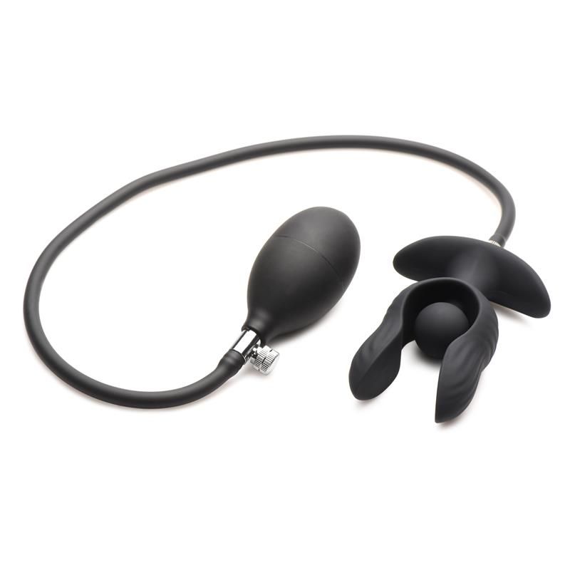 Dark Pearl Inflatable Vibrating Butt Plug with Remote Dark Pearl Inflatable Vibrating Butt Plug with Remote