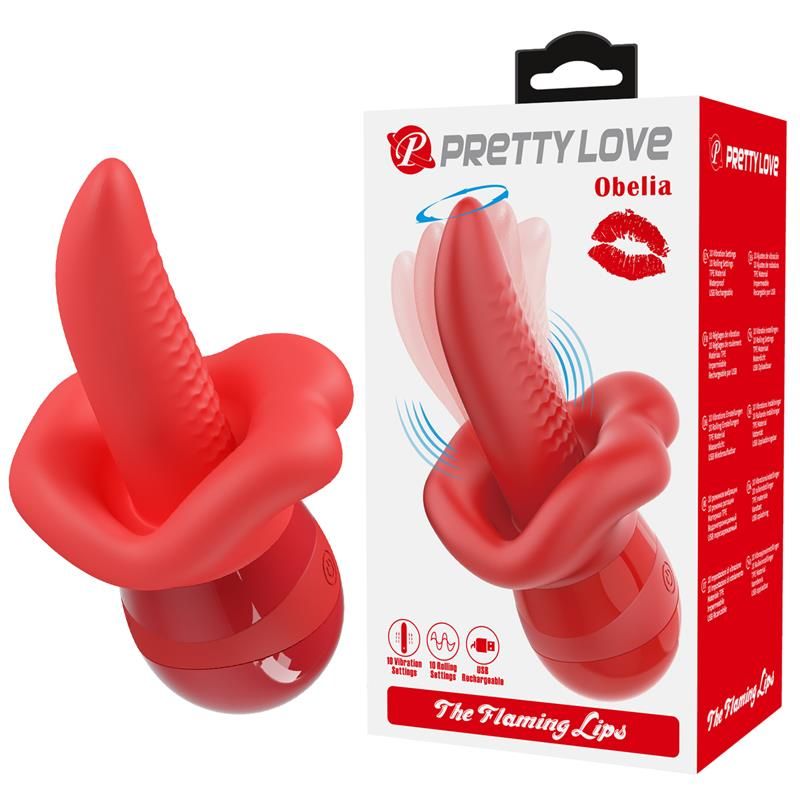 Obelia Stimulator with Vibration and tongue movement Obelia Stimulator with Vibration and tongue movement