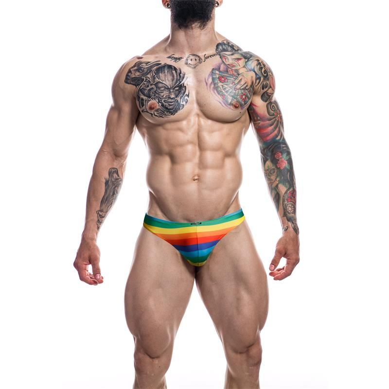 C4M01 Low Rise Bikini Brief Rainbow - Taglia XL C4M01 Low Rise Bikini Brief Rainbow - Taglia XL