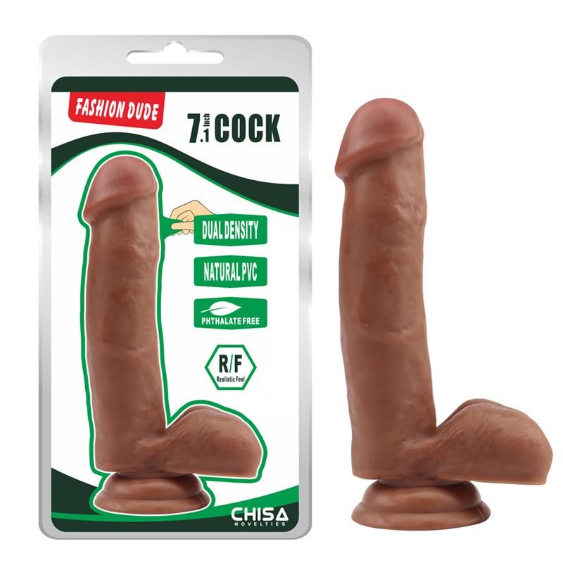 Dildo Dual Density Fashion Dude 17.8 x 4 cm Latin Dildo Dual Density Fashion Dude 17.8 x 4 cm Latin