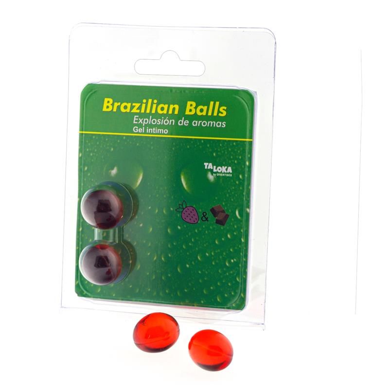 Set 2 Brazilian Balls Strawberry and Chocolate Aroma Set 2 Brazilian Balls Strawberry and Chocolate Aroma