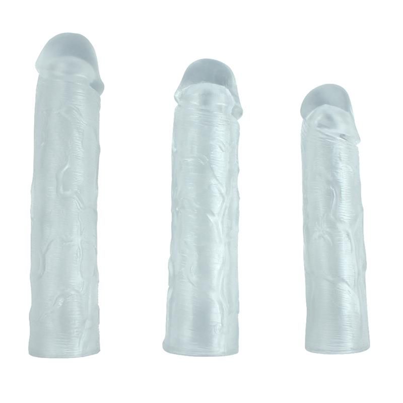 Pack 3 Penis Sleeve Alex Clear Pack 3 Penis Sleeve Alex Clear