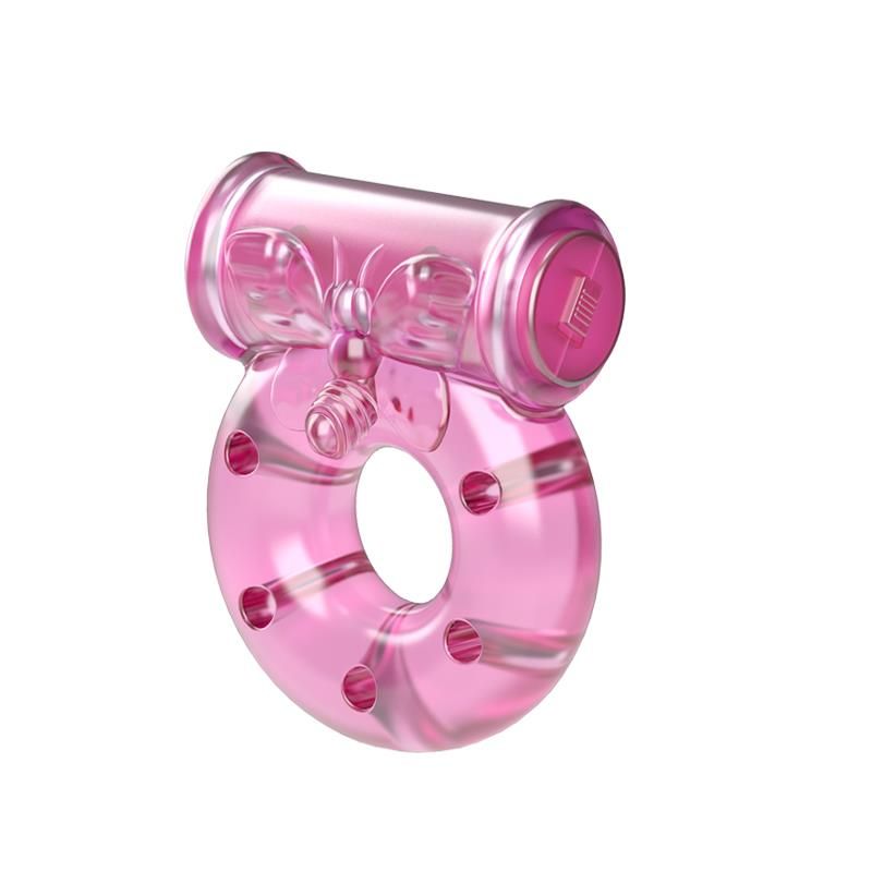 Baile Vibrating Cock Ring with Condom Pink Baile Vibrating Cock Ring with Condom Pink