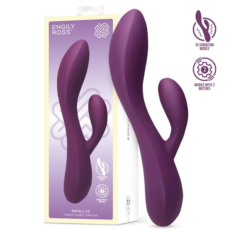 Bacall 3.0 Vibe Injected Liquified Silicone Double Motor USB Bacall 3.0 Vibe Injected Liquified Silicone Double Motor USB