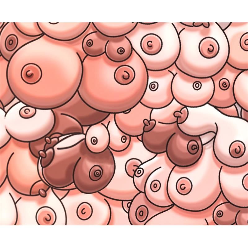 Rectangular PC mat Breast Design 22 x 18 cm Rectangular PC mat Breast Design 22 x 18 cm