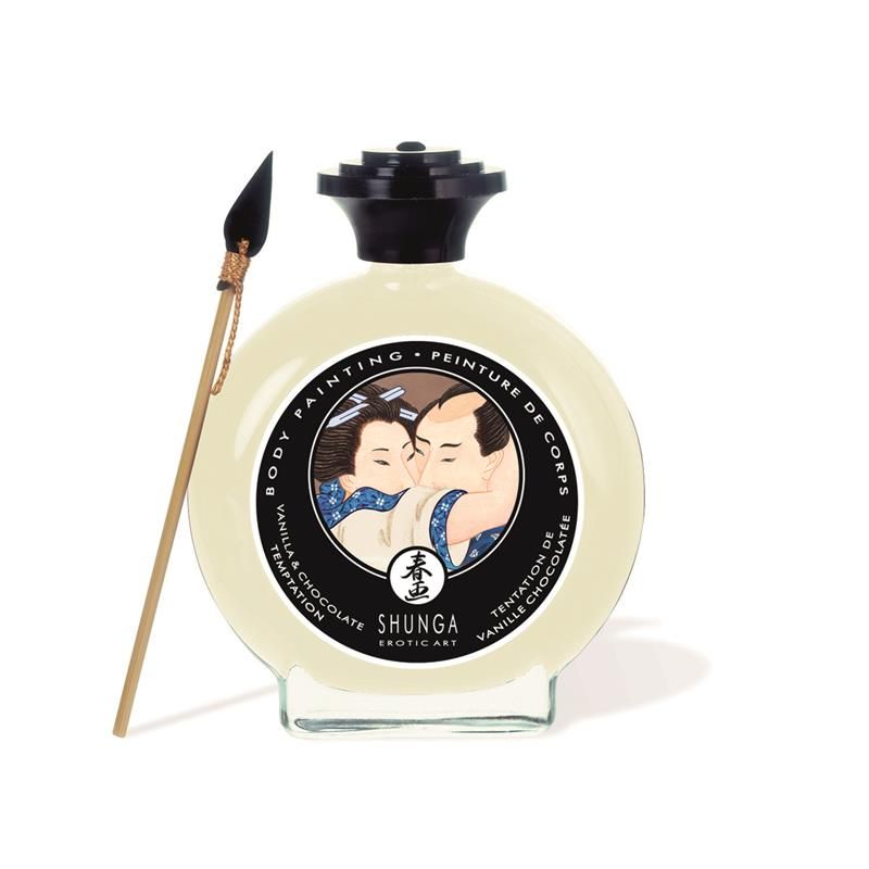 Shunga Kisable Body Paint White Chocolate and Vanilla Flavor Shunga Kisable Body Paint White Chocolate and Vanilla Flavor