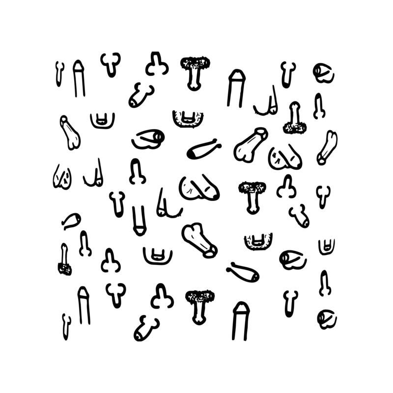 Penis square coasters 10 units Penis square coasters 10 units