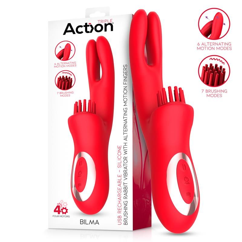 Bilma Vibe with Brushing Clit Stimulator and Alternating Function Bilma Vibe with Brushing Clit Stimulator and Alternating Function