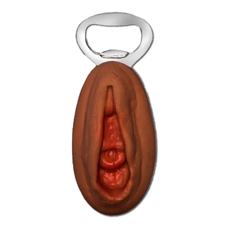 Vagina-shaped bottle opener Brown Vagina-shaped bottle opener Brown