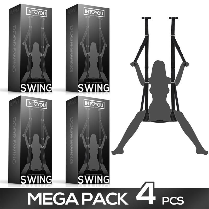 Pack de 4 Adjustable Door Swing with Legs Support and Seat Pack de 4 Adjustable Door Swing with Legs Support and Seat