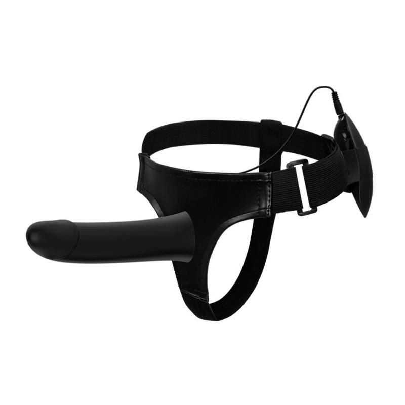 Vibrating Strap On with Hollow Dildo Vito Vibrating Strap On with Hollow Dildo Vito