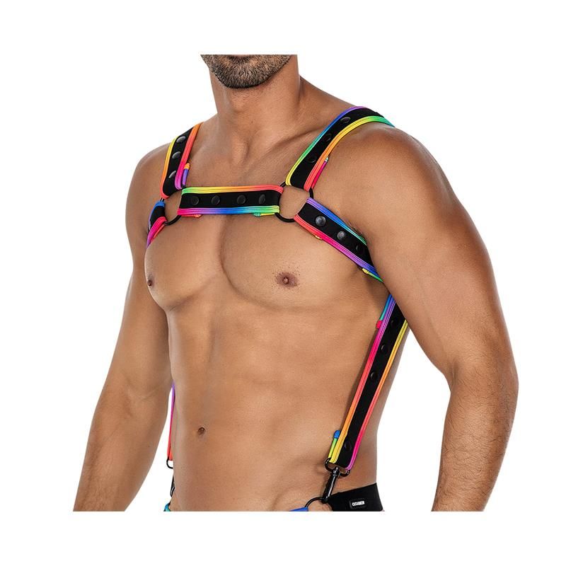 H4RNESS05 Chest Harness Neon MultiColor One size H4RNESS05 Chest Harness Neon MultiColor One size