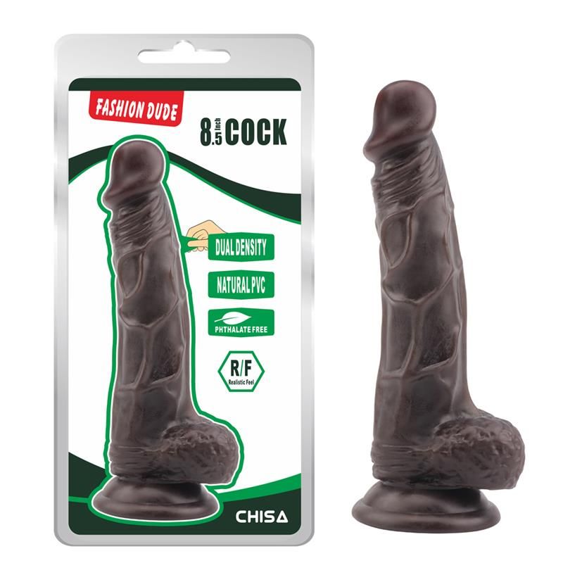 Dildo Dual Density Fashion Dude 21 x 4.1 cm Brown Dildo Dual Density Fashion Dude 21 x 4.1 cm Brown