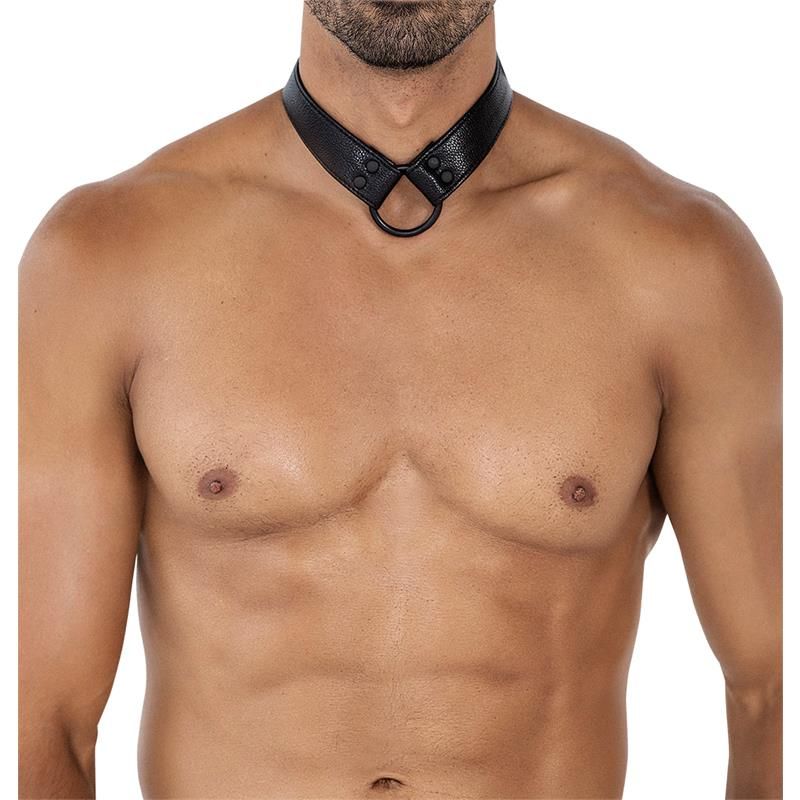 BL4CK08 C-Ring Body Collar Blackleatherlike One Size BL4CK08 C-Ring Body Collar Blackleatherlike One Size