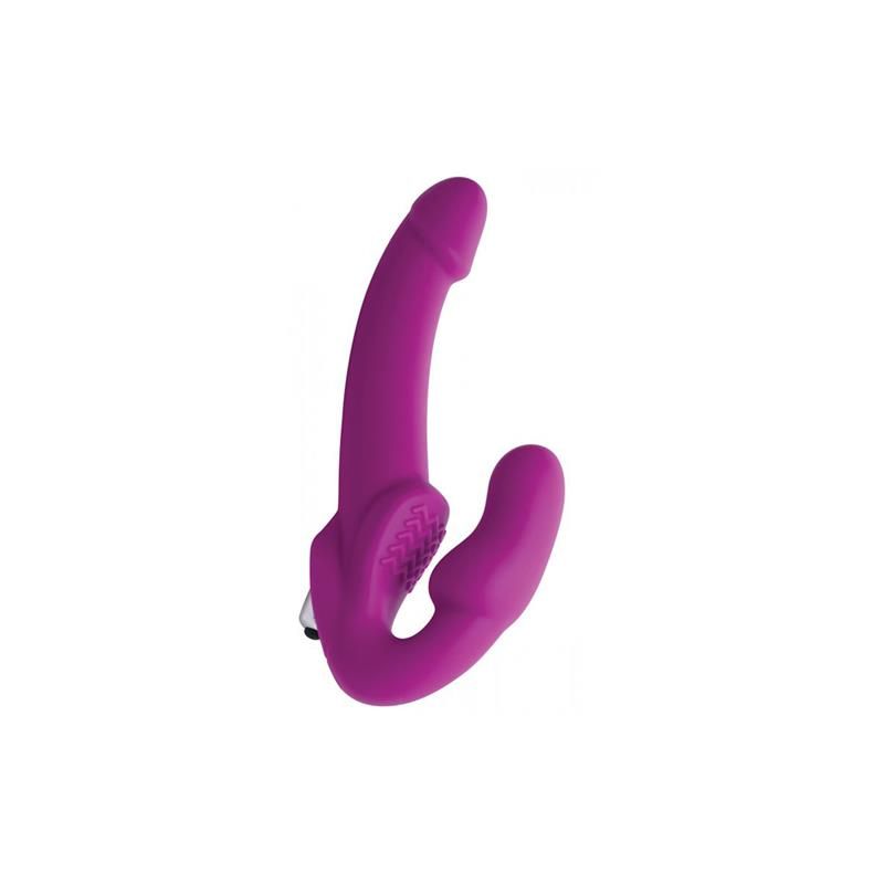 Evoke Strapless Strap On Dildo Purple Evoke Strapless Strap On Dildo Purple