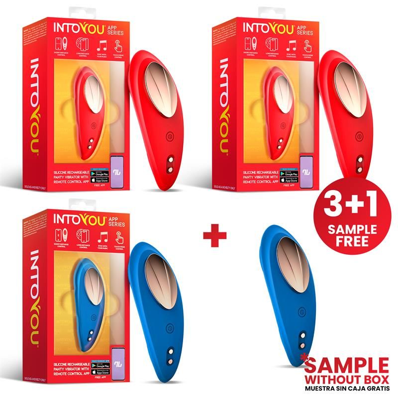 Pack 3 + Tester Vibrating Panty with APP Pack 3 + Tester Vibrating Panty with APP