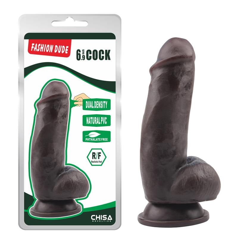 Dildo Dual Density Fashion Dude 17.5 x 4.9 cm Brown Dildo Dual Density Fashion Dude 17.5 x 4.9 cm Brown