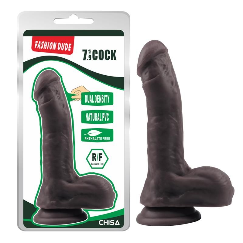 Dildo Dual Density Fashion Dude 20.5 x 4.5 cm Brown Dildo Dual Density Fashion Dude 20.5 x 4.5 cm Brown