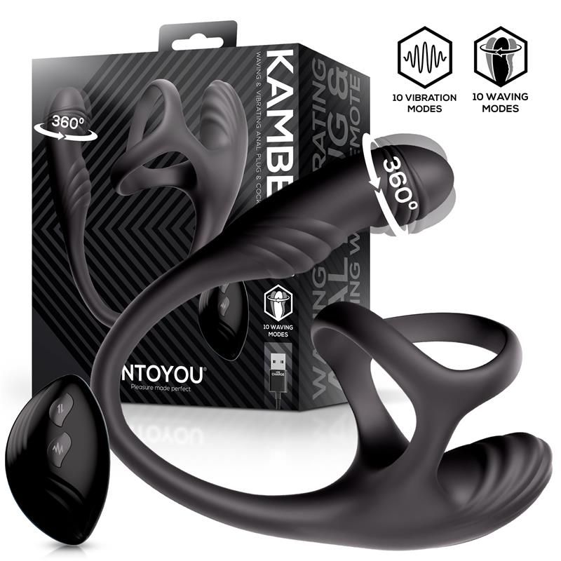 Kamber 360? Waving Vibrating Anal Plug and Cockring Kamber 360? Waving Vibrating Anal Plug and Cockring