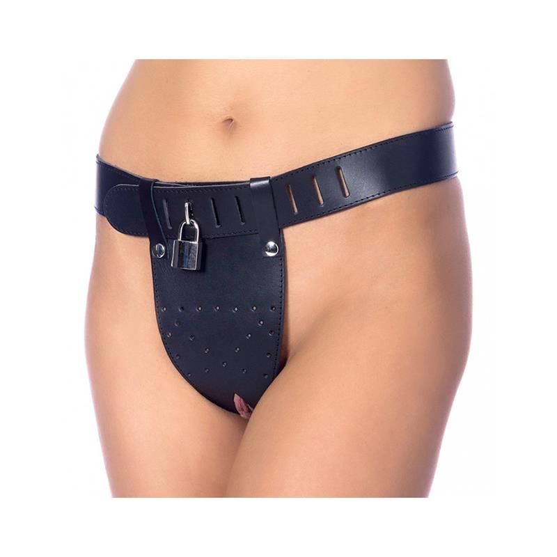 Leather Chastity Briefs with Padlocks - Taglia S/M Leather Chastity Briefs with Padlocks - Taglia S/M