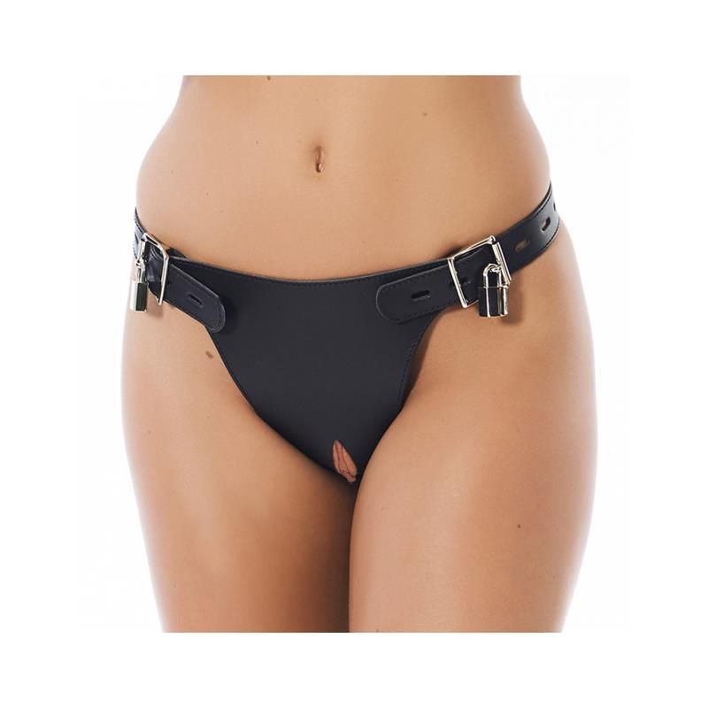 Leather Chastity Briefs Adjustable - Taglia S/M Leather Chastity Briefs Adjustable - Taglia S/M