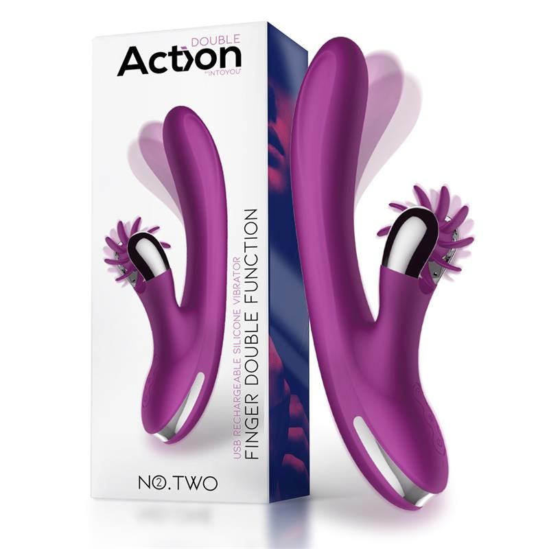 No. Two Finger Vibrator with Rotating Wheel No. Two Finger Vibrator with Rotating Wheel