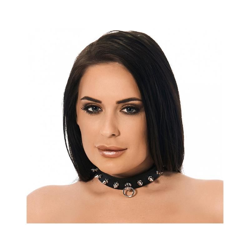 Leather Collar with Spikes - Taglia M/L Leather Collar with Spikes - Taglia M/L
